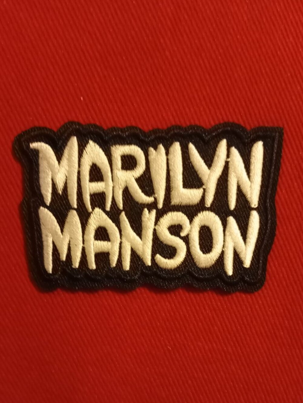 Marilyn Manson Industrial Metal Die Cut Embroidered Patch